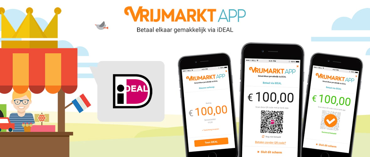 Betalen met iDEAL op de Vrijmarkt